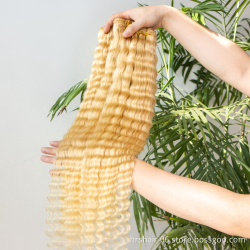 Vendor 613 Blonde Virgin Brazilian Human Hair Bundles With Frontal Cuticle Aligned 613 Hair Extension